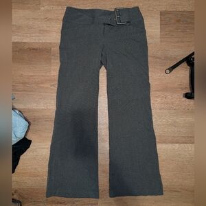 Y2K Belted Pinstripe Pants